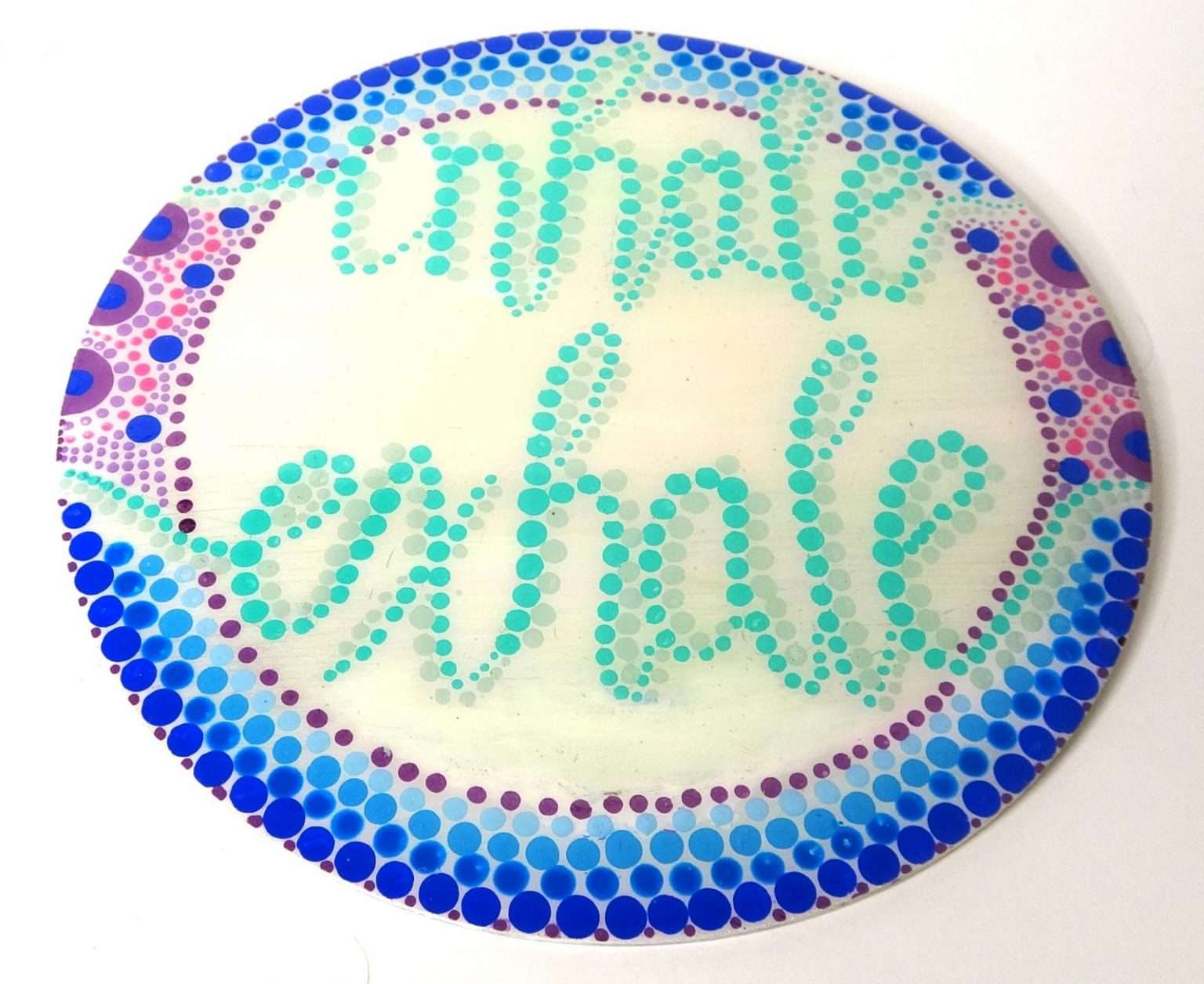 Inhale Exhale Mandala 10" Epoxy Resin A272 to Yoga Canada