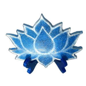 Lotus Flower Resin, Lotus Flower Decor, Lotus Flower with Matched Easel