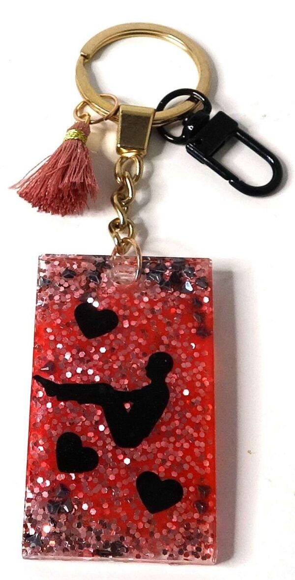 Yogis Best Gifts, Gifts For Yoga Lovers, Yoga Keychain, Yoga Pose Keychain. 
