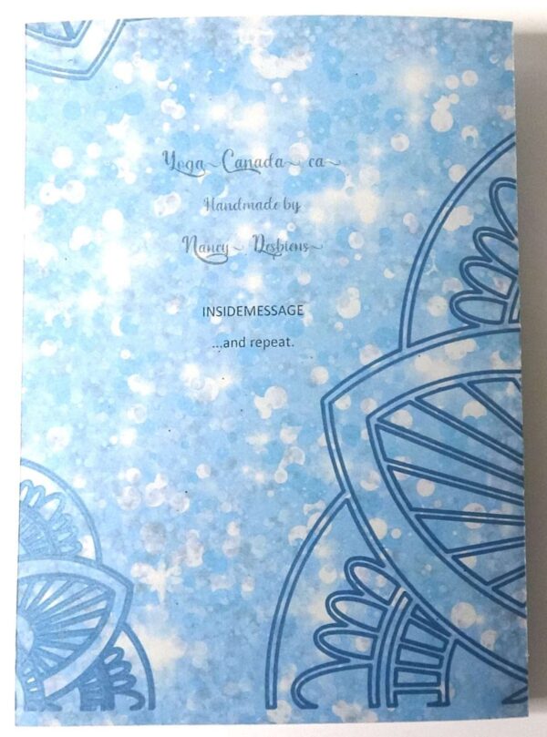Handmade card for yogis. Greeting yoga cards. Yoga card. Yoga cards.