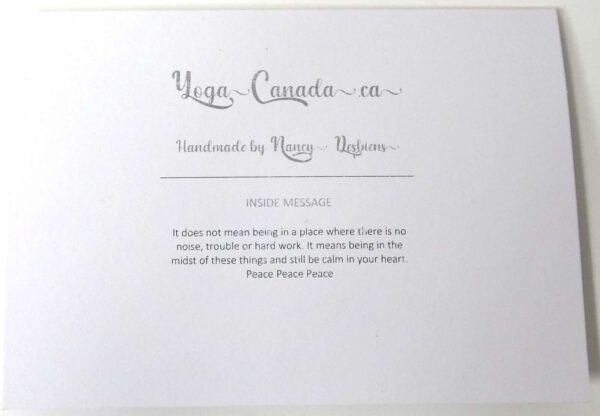 Handmade card for yogis. OM Card. Yoga card. OM Art.