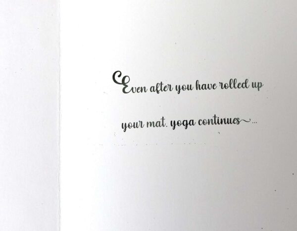 Handmade card for yogis. Greeting yoga cards. Yoga card. Yoga cards.