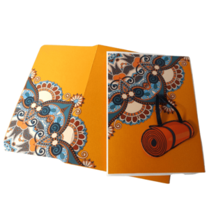 Handmade card for yogis. Greeting yoga cards. Yoga card. Yoga cards.