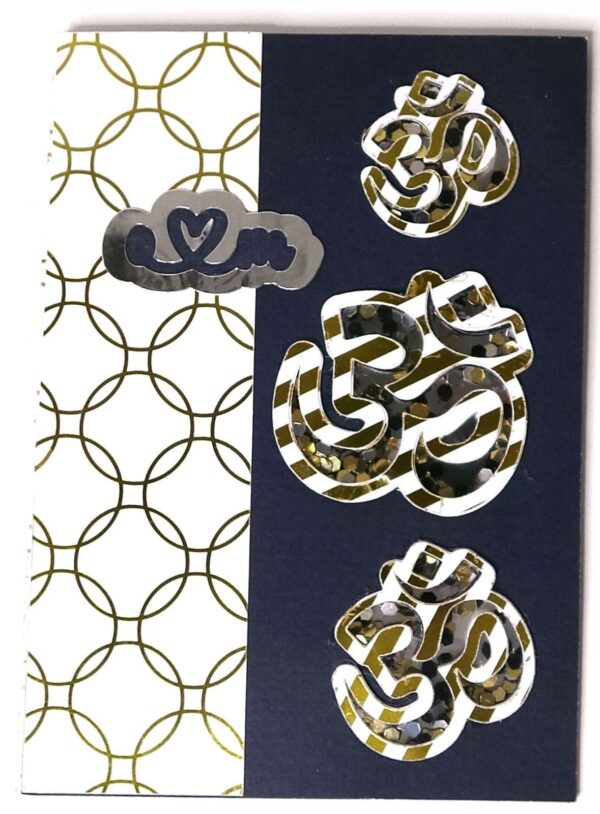Handmade card for yogis. Greeting cards OM. Yoga card. Yoga cards.  