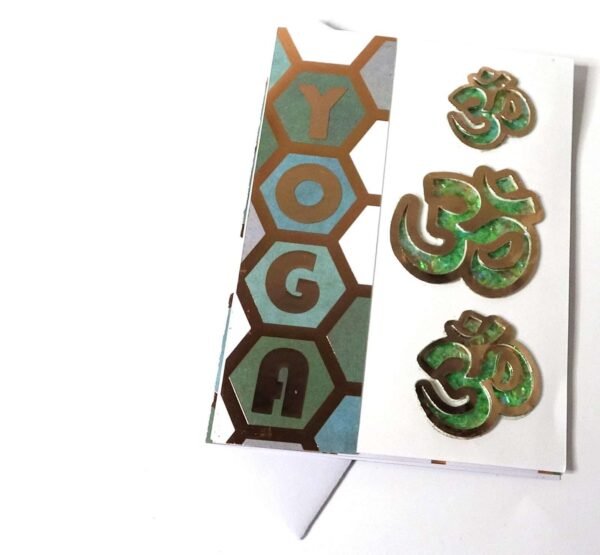 Handmade card for yogis. Greeting yoga cards. Yoga card. Yoga cards.