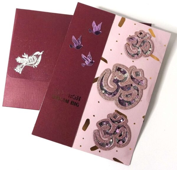 Handmade card for yogis. Greeting cards. Yoga card. Yoga cards.