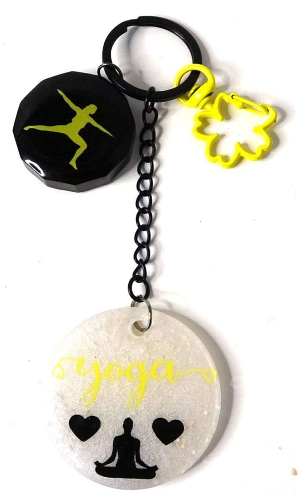 Yoga Pose Keychain. Yoga Keychain. Yogis Best Gifts. Gift For Yoga Lovers. Meditation.