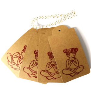 Tag. Yoga Tag. Label Tag with Hanging Rope. Hang Tag. Gift Tag. Thank You Tag.