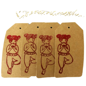 Tag. Yoga Tag. Label Tag with Hanging Rope. Hang Tag. Gift Tag. Thank You Tag.