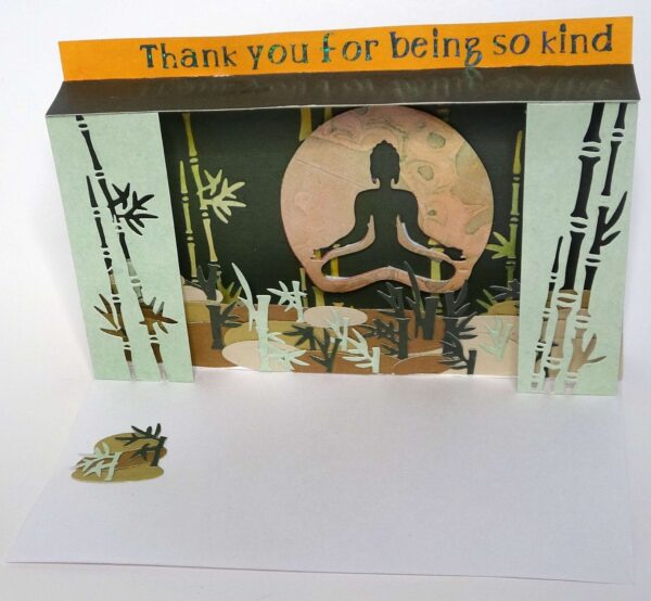 Handmade card for yogis. Greeting yoga cards. Yoga card. Yoga cards. Box Card. 