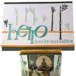 Handmade card for yogis. Greeting yoga cards. Yoga card. Yoga cards. Box Card. 