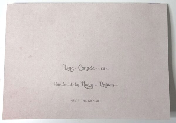 Handmade card for yogis. Greeting yoga cards. Yoga card. Yoga cards. Breathe In. Breathe Out.