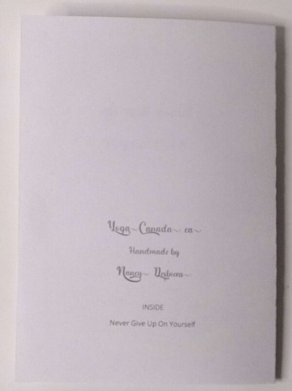 Handmade card for yogis. Greeting yoga cards. Yoga card. Yoga cards. Focus. 