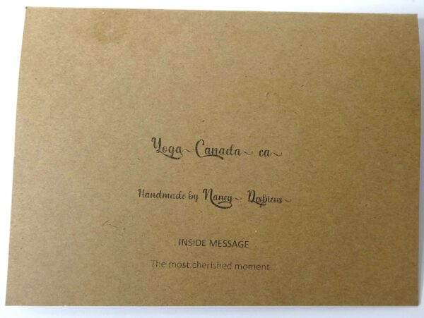 Handmade card for yogis, Greeting yoga cards, Yoga card, Yoga cards, Gather Together. 