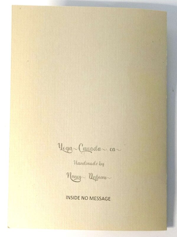 Handmade card for yogis. Greeting yoga cards. Yoga card. Yoga cards. Good Vibes Only.  
