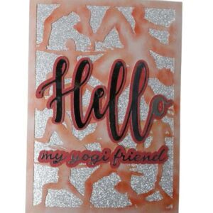 Handmade card for yogis. Greeting yoga cards. Yoga card. Yoga cards.  