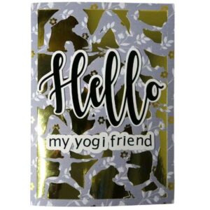 Handmade card for yogis. Greeting yoga cards. Yoga card. Yoga cards.  
