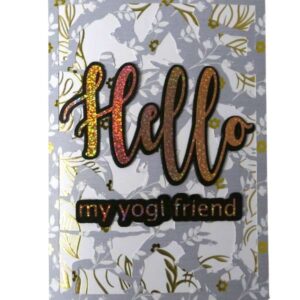 Handmade card for yogis. Greeting yoga cards. Yoga card. Yoga cards.  