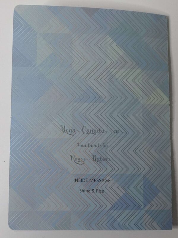 Handmade card for yogis. Greeting yoga cards. Yoga card. Yoga cards. Rise and Shine.  