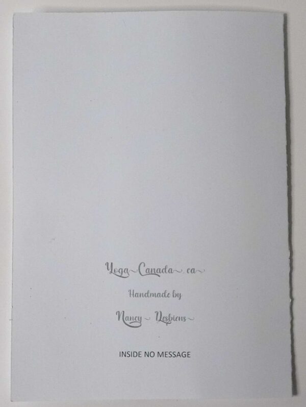 Handmade card for yogis. Greeting yoga cards. Yoga card. Yoga cards.  Kindness.