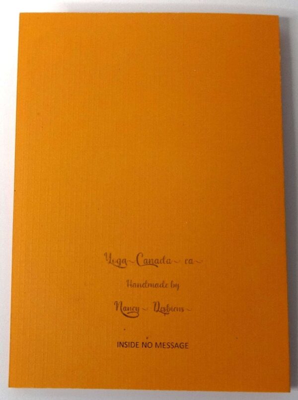 Handmade card for yogis. Greeting yoga cards. Yoga card. Yoga cards.  