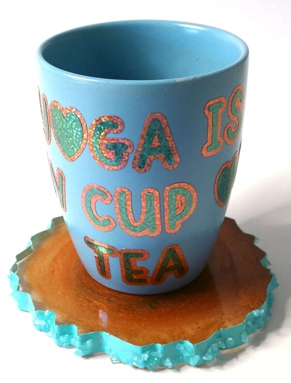 Yogis Best Gifts, Gifts For Yoga Lovers, Mug, Yoga Mug. Coaster.