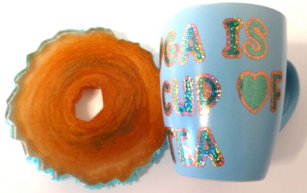 Yogis Best Gifts, Gifts For Yoga Lovers, Mug, Yoga Mug. Coaster.