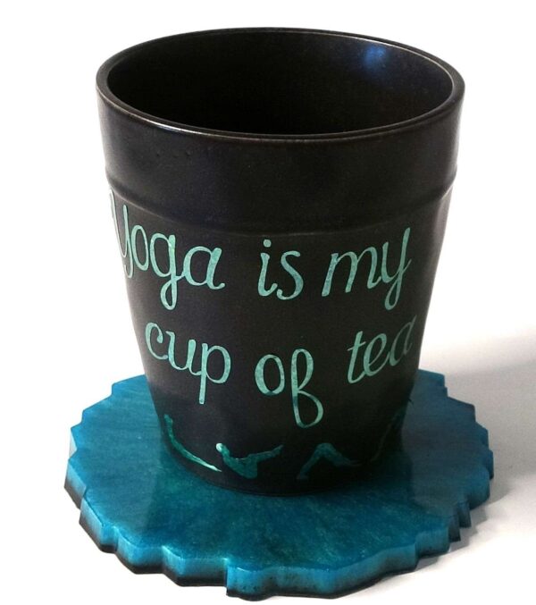 Yogis Best Gifts, Gifts For Yoga Lovers, Mug, Yoga Mug. Coaster.