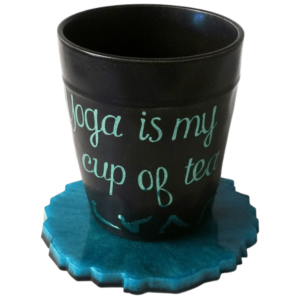 Yogis Best Gifts, Gifts For Yoga Lovers, Mug, Yoga Mug. Coaster.