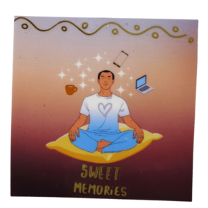 Sticker, Meditation, Yoga Sticker, Yoga Gifts.