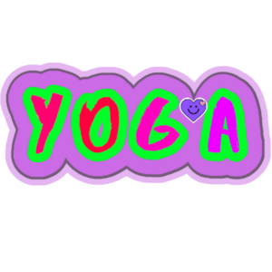 Fridge Magnet, Magnetic Sticker, Refrigerator Sticker. Yoga Sticker.
