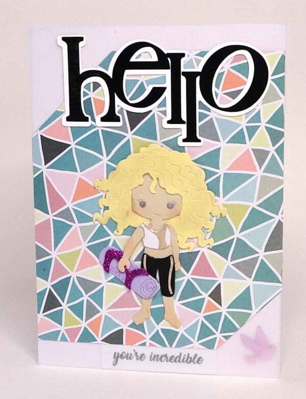 Handmade card for yogis. Greeting yoga cards. Yoga card. Yogini. 