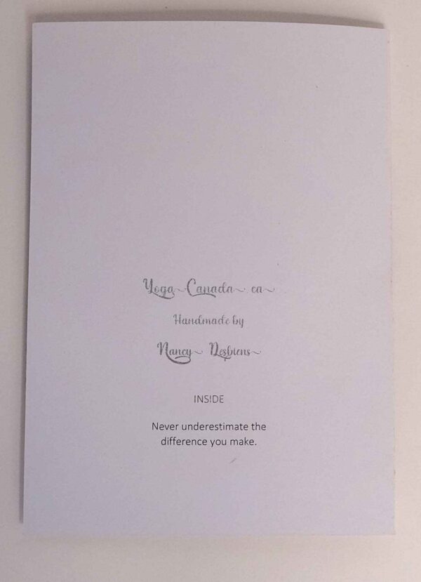 Handmade card for yogis. Greeting yoga cards. Yoga card. Yogini. 