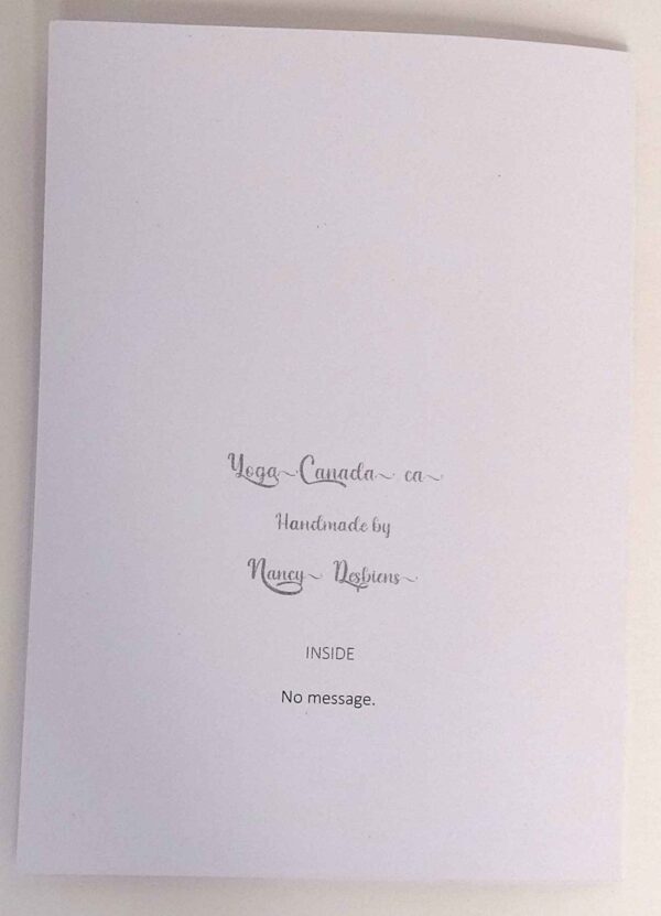 Handmade card for yogis. Greeting yoga cards. Yoga card. Greeting Yoga cards. Root Chakra.  Tree Pose.