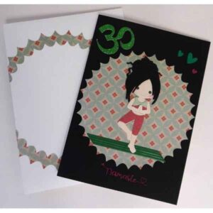 Handmade card for yogis. Greeting yoga cards. Yoga card. Greeting Yoga cards. Root Chakra.  Tree Pose.