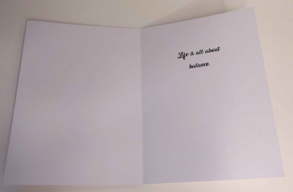 Handmade card for yogis. Greeting yoga cards. Yoga card. Greeting Yoga cards. Root Chakra.  Plank Pose.