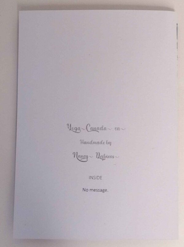 Handmade card for yogis. Greeting yoga cards. Yoga card. Greeting Yoga cards.