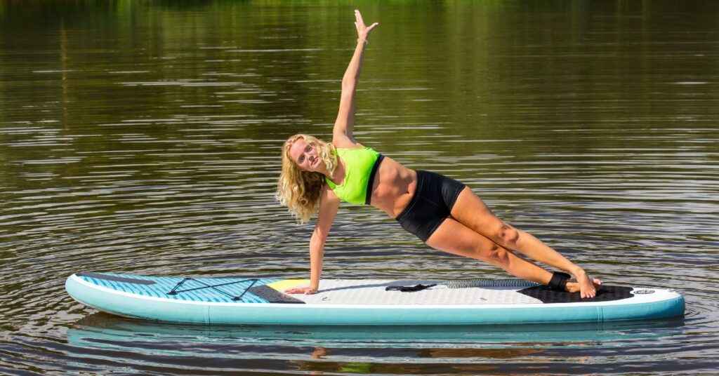 Stand Up Paddle Boarding Yoga Pose