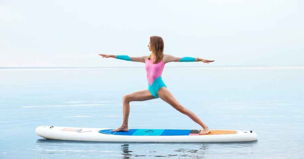 Stand Up Paddle Boarding Yoga Pose