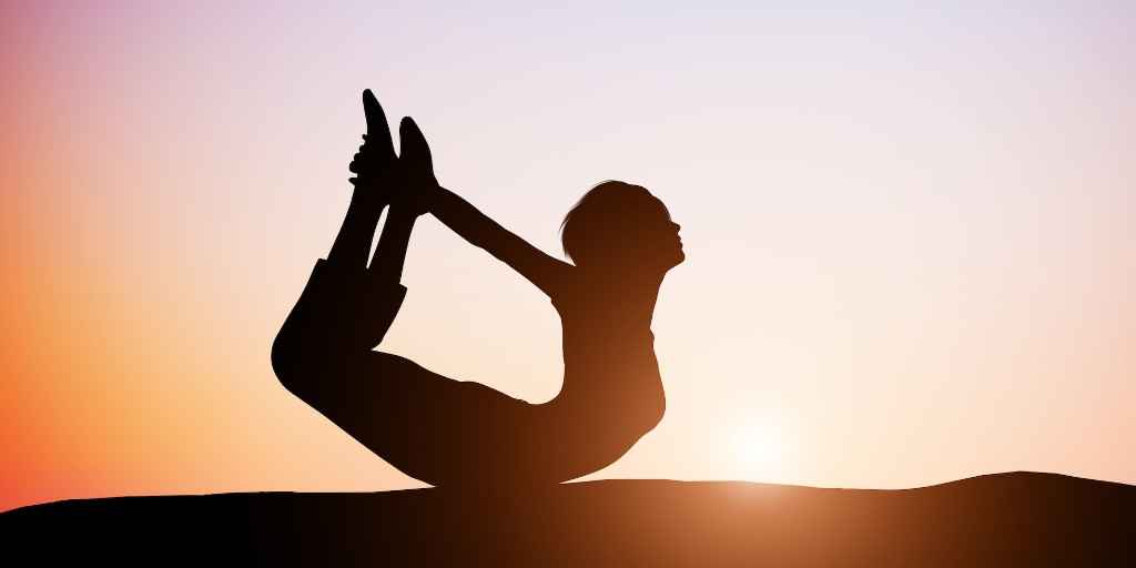 Bow pose, dhanurasana, bow pose in yoga,