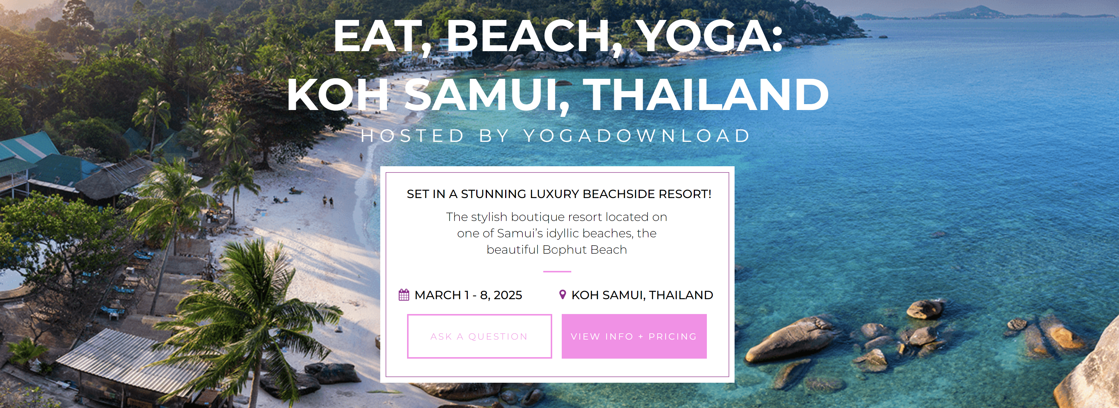 Yoga retreat, retreat thailand