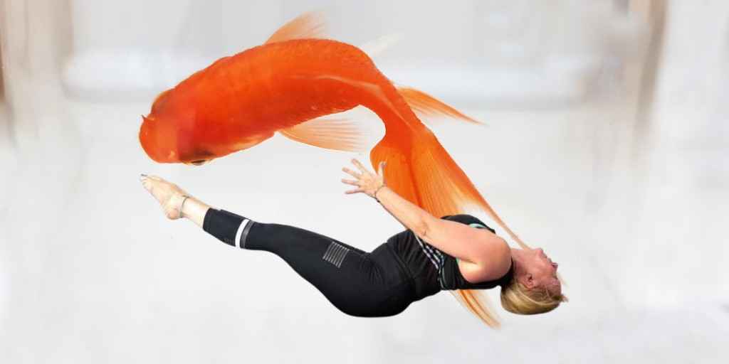 Yoga fish pose