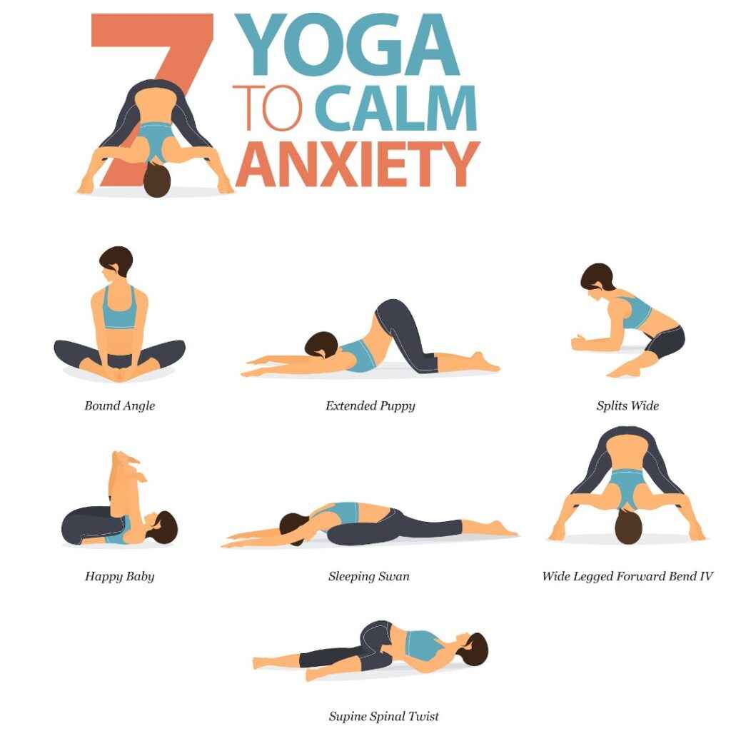 Yoga class, yoga stress relief, Yoga for beginner, Yoga to calm anxiety