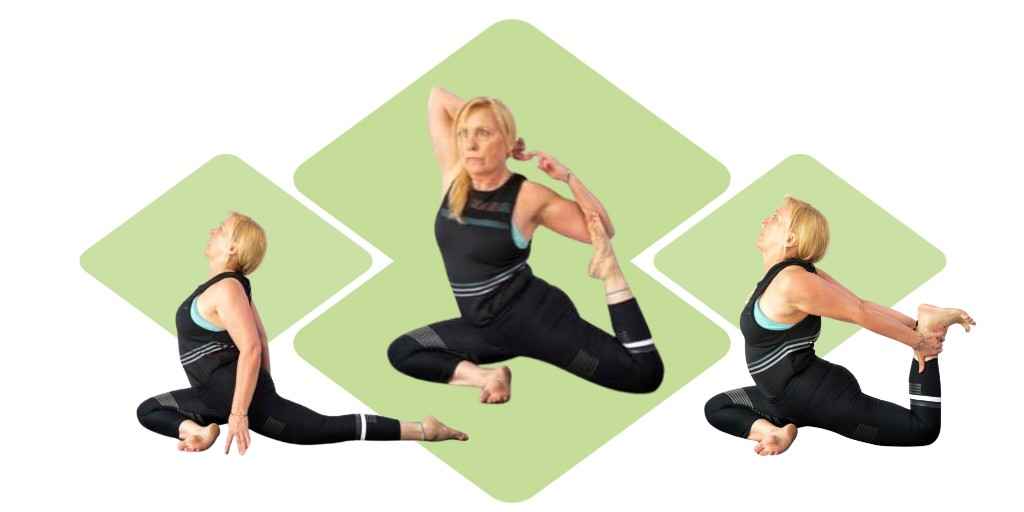 Mermaid yoga pose, mermaid pose